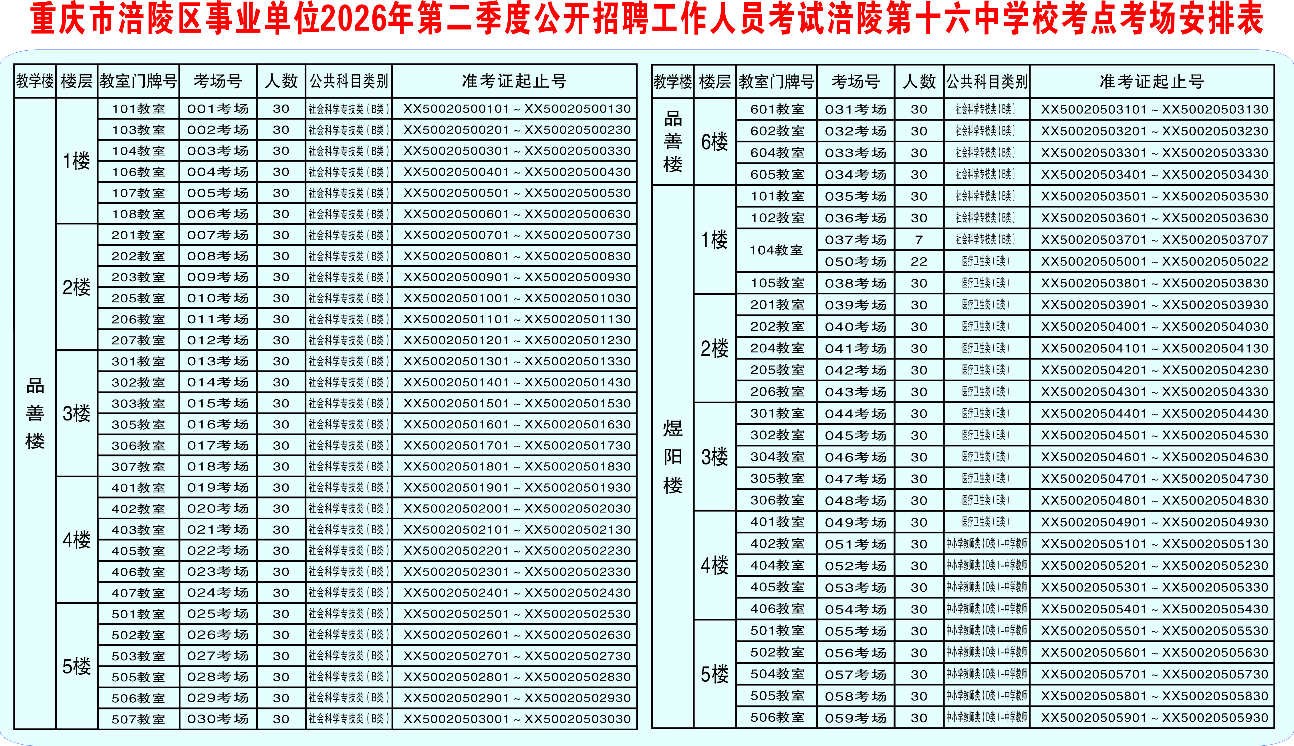 05足球竞彩网
事业单位2026年第二季度公开招聘工作人员考试涪陵第十六中学校考点考场安排表.jpg